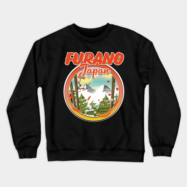 Furano Japan travel logo Crewneck Sweatshirt by nickemporium1